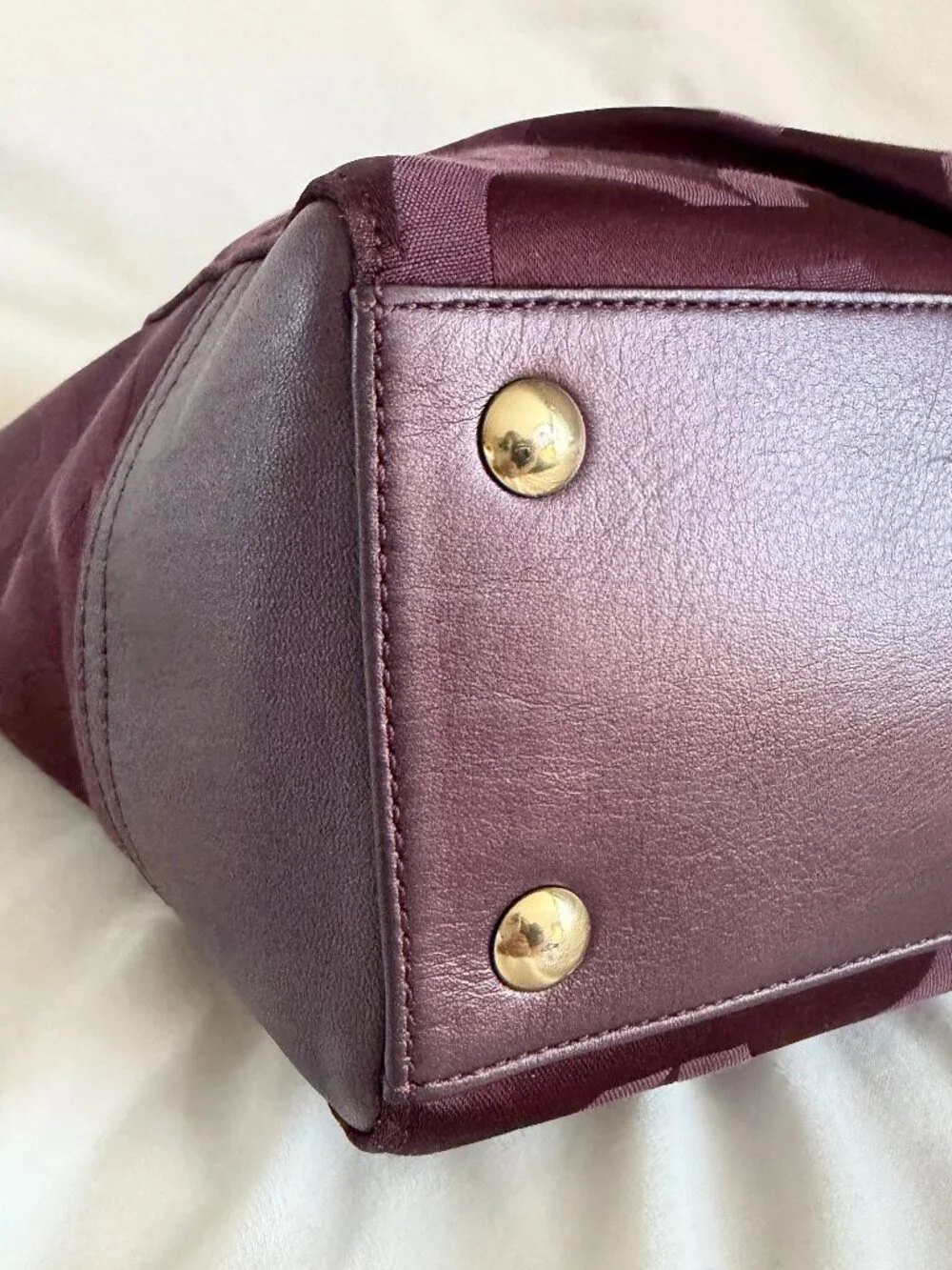 Coach Taylor Op Art Alexis Eggplant Purple Women's Bag G1369-F25501